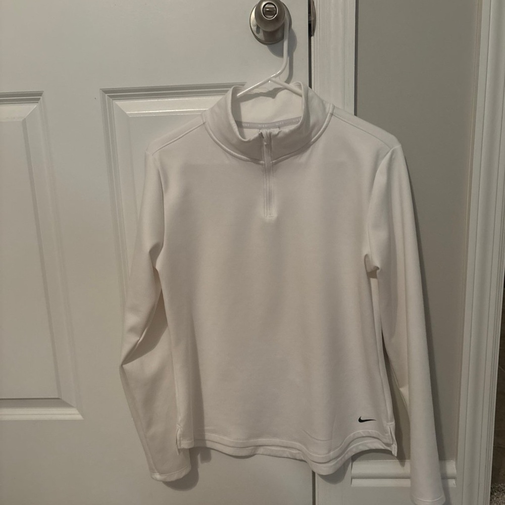 Nike Women's white quarter zip